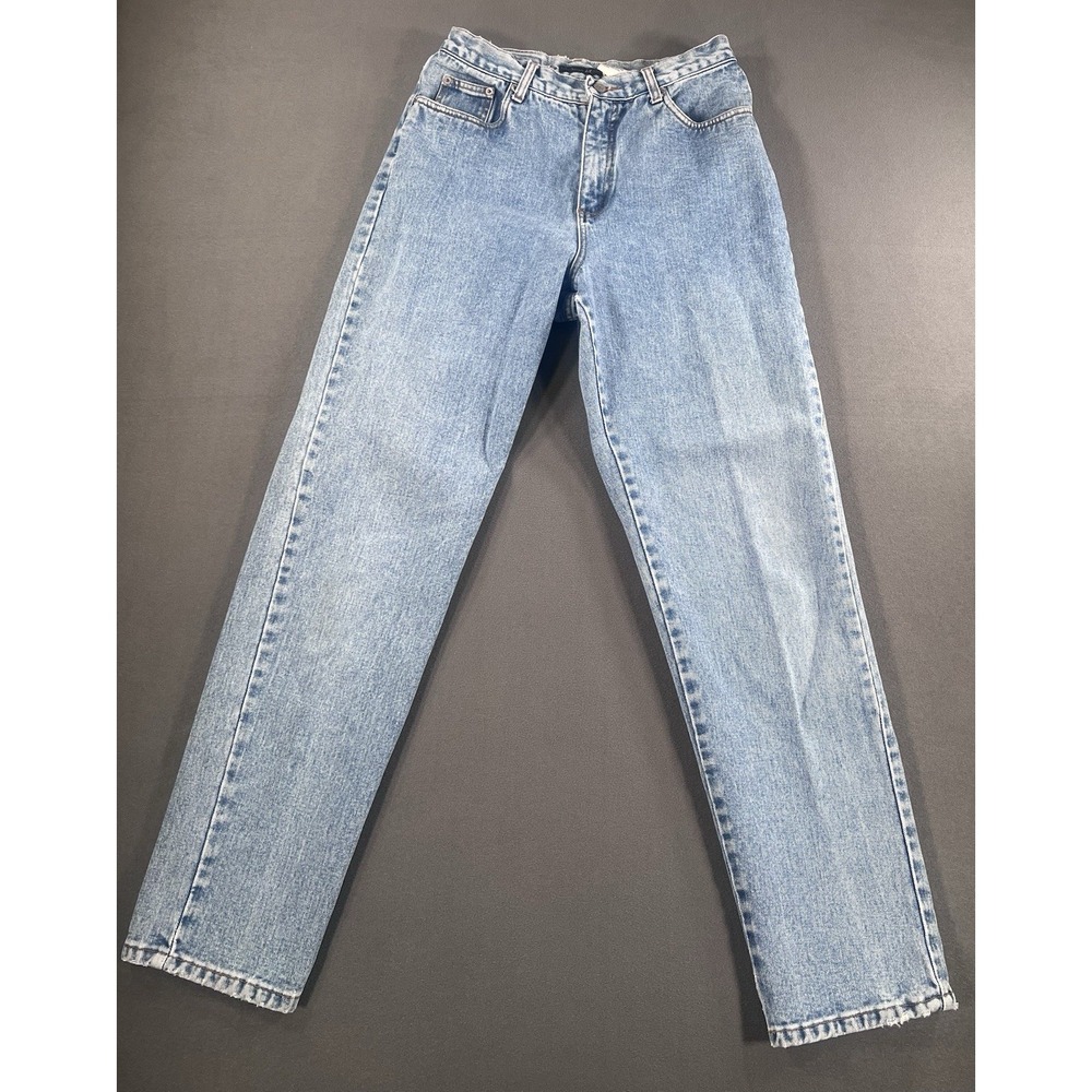 Bill Blass Jeans Womens 10 Easy Fit Light Wash High Rise Straight Leg Denim
